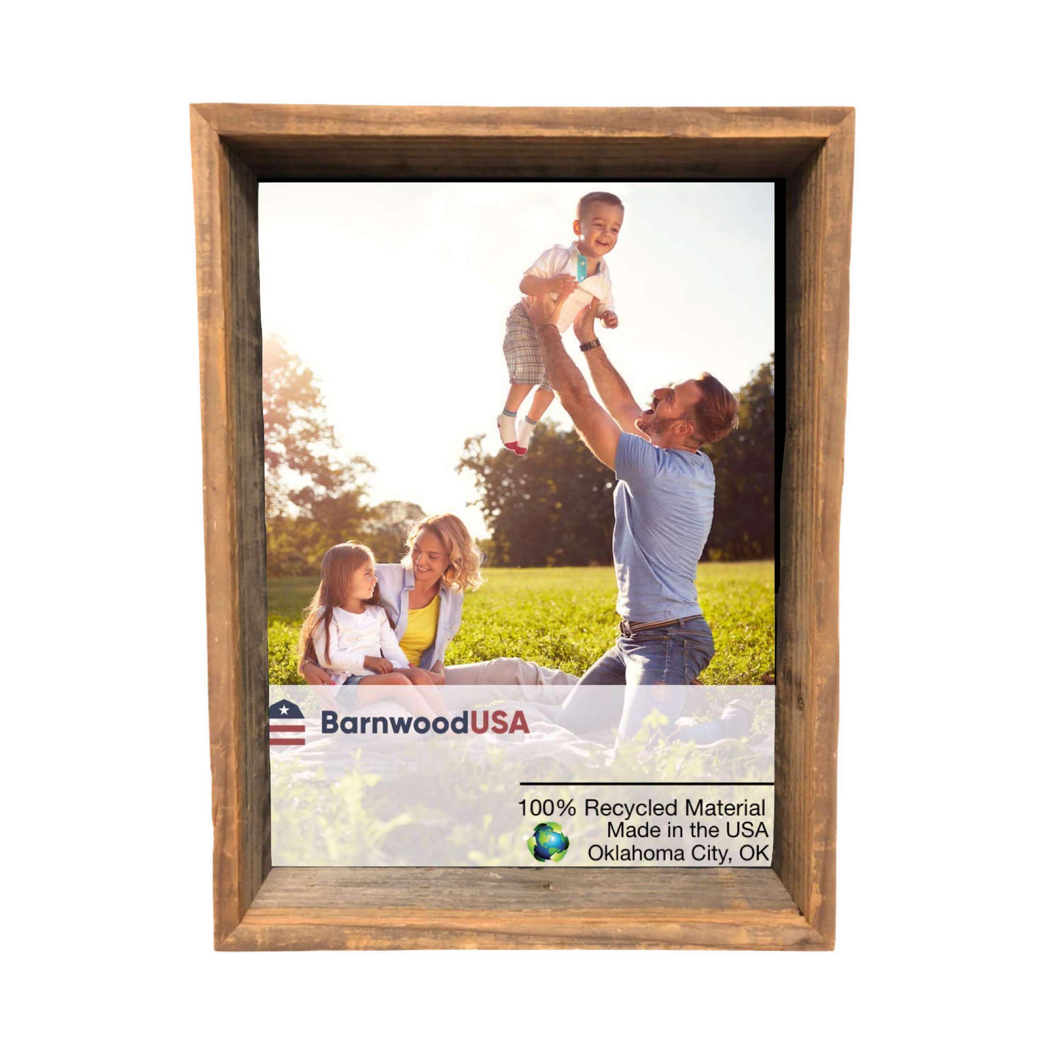 BARNWOODUSA Custom Rustic Farmhouse Collectible Shadow Box Picture Frame Made of Upcycled Wood Shadow Box 4 x 5 - Image 3