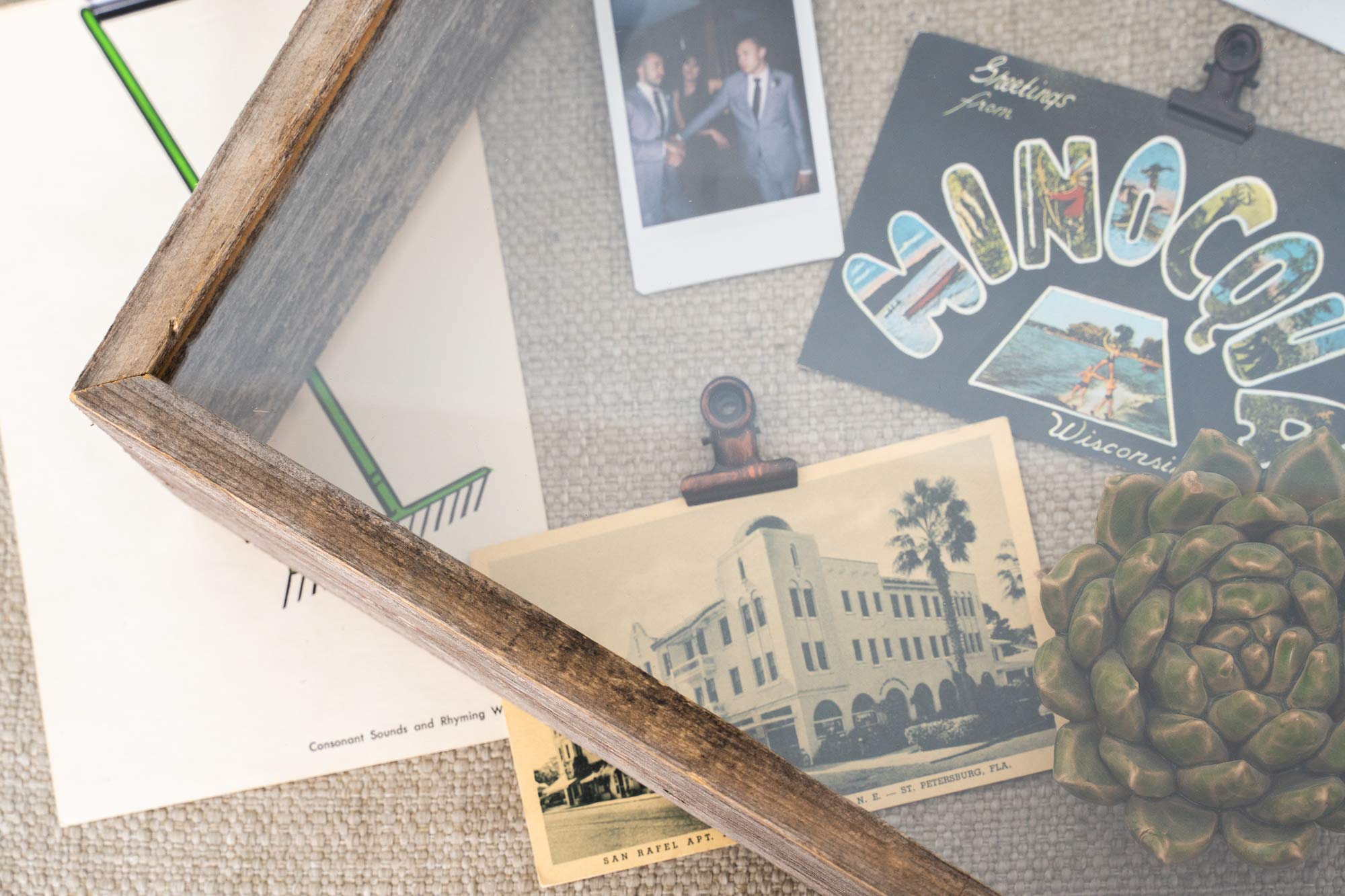 BARNWOODUSA Custom Rustic Farmhouse Collectible Shadow Box Picture Frame Made of Upcycled Wood Shadow Box 4 x 5 - Image 8