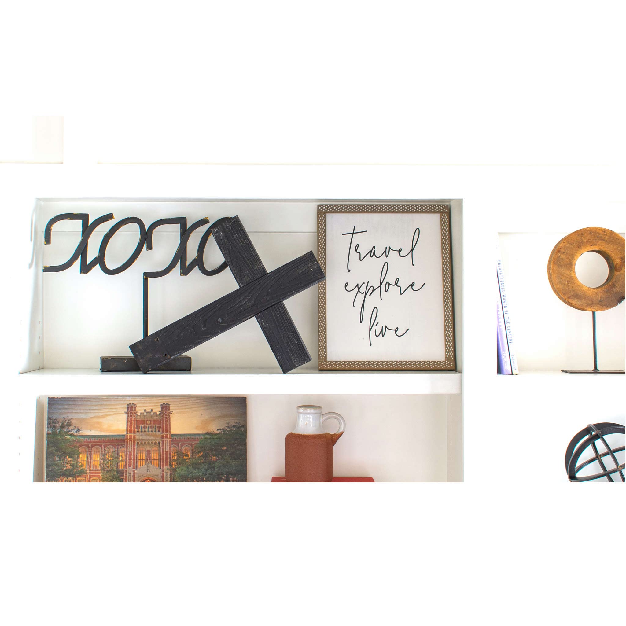 BarnwoodUSA Decorative Cross, Rustic Christian Home Decor, Recycled Wood (Smoky Black) - Image 4