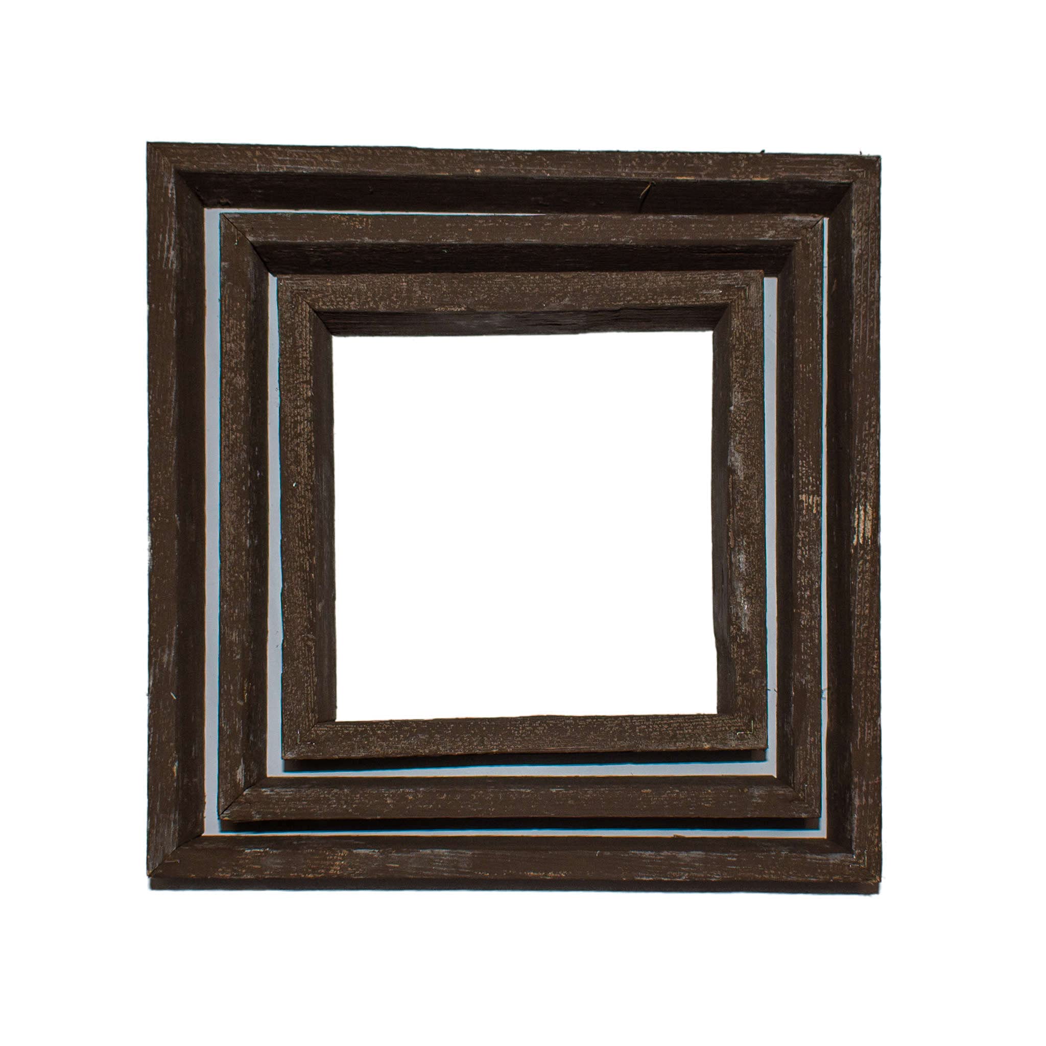 BARNWOODUSA Espresso Rustic Shelves, Square Floating Wood Shadowbox, Home Decor, Set of 3 - Image 8