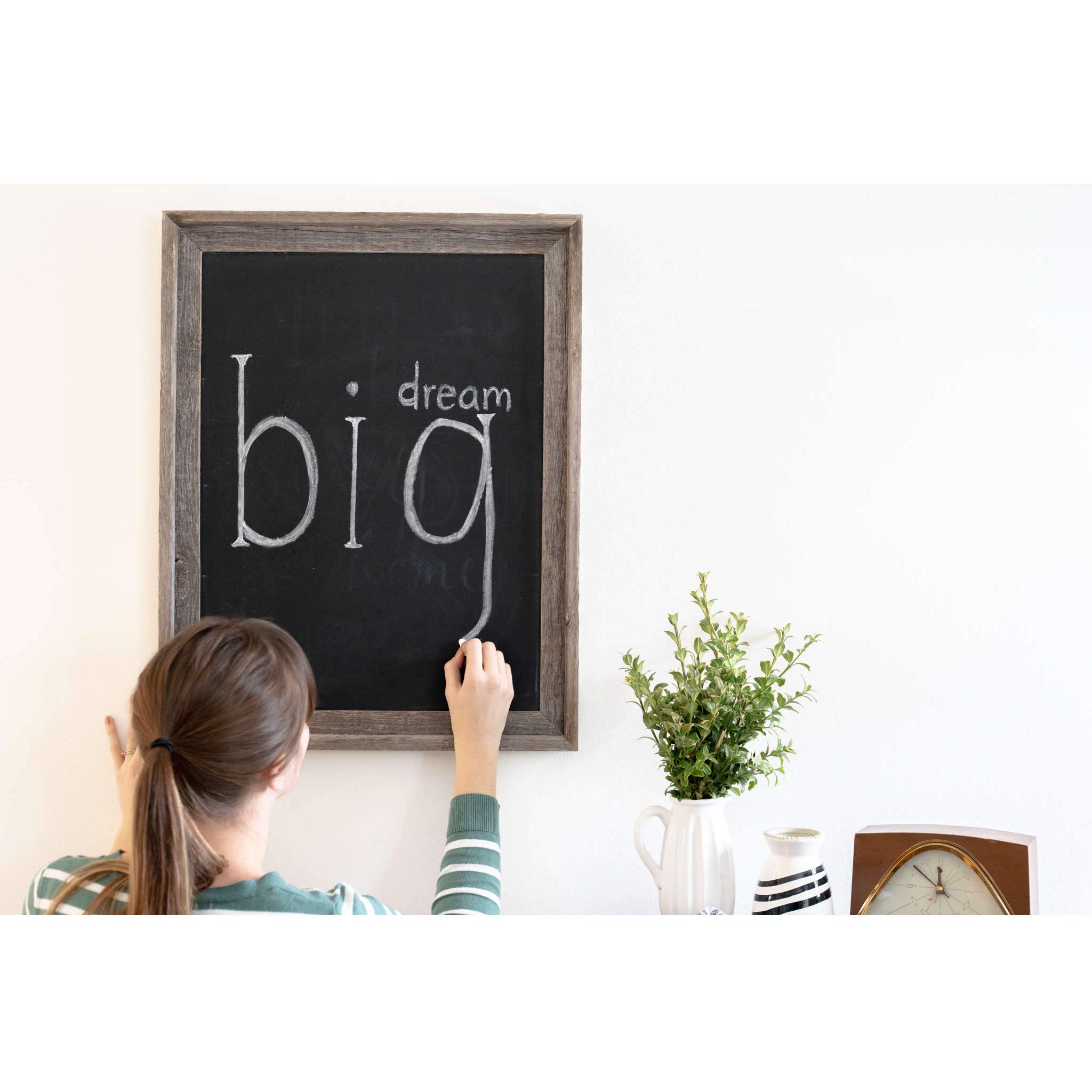 BARNWOODUSA LLC Back to School Large Farmhouse Style Chalkboard Sign with Reclaimed Wood Frame, Rustic Wall Décor (18x24) - Image 6