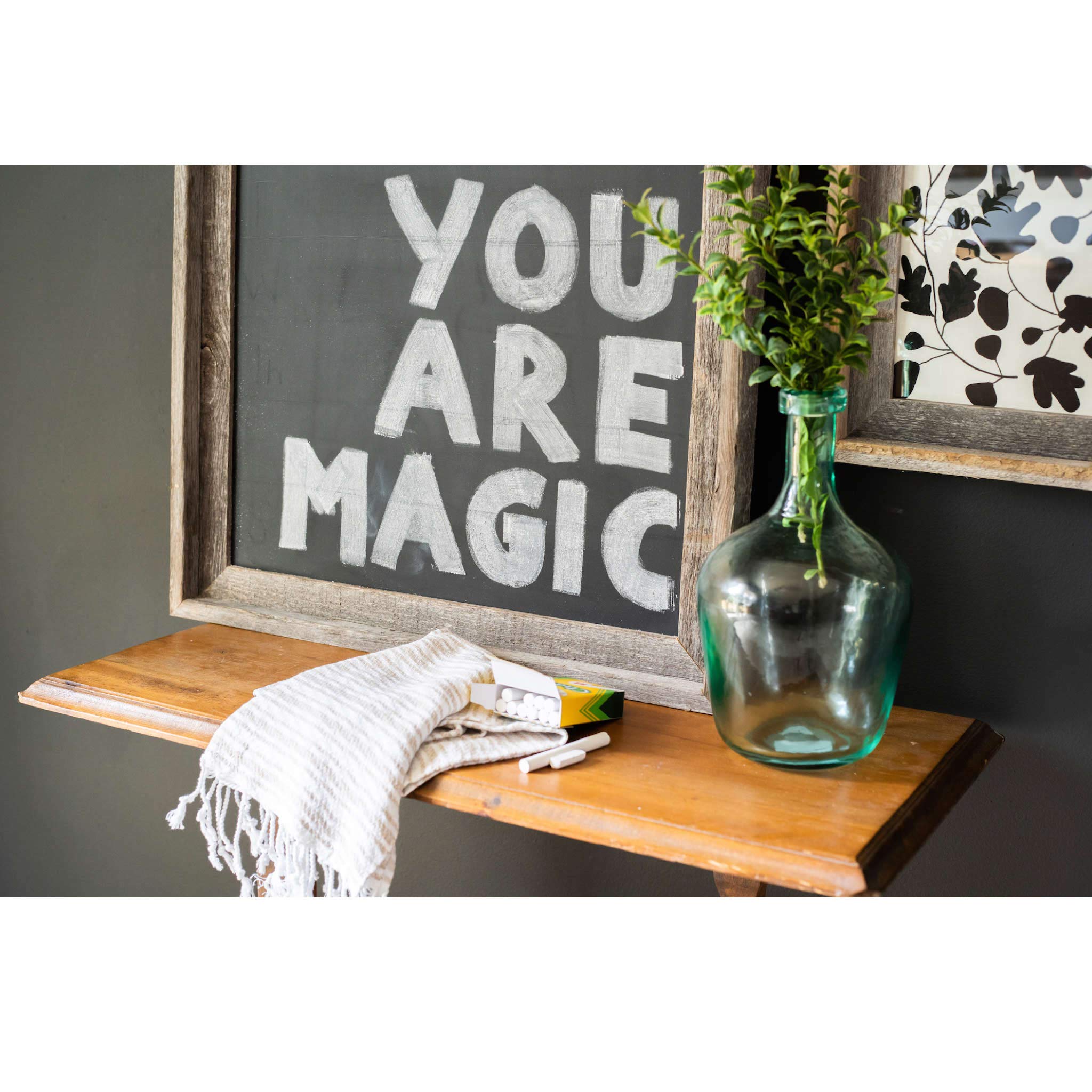 BARNWOODUSA LLC Back to School Large Farmhouse Style Chalkboard Sign with Reclaimed Wood Frame, Rustic Wall Décor (18x24) - Image 8