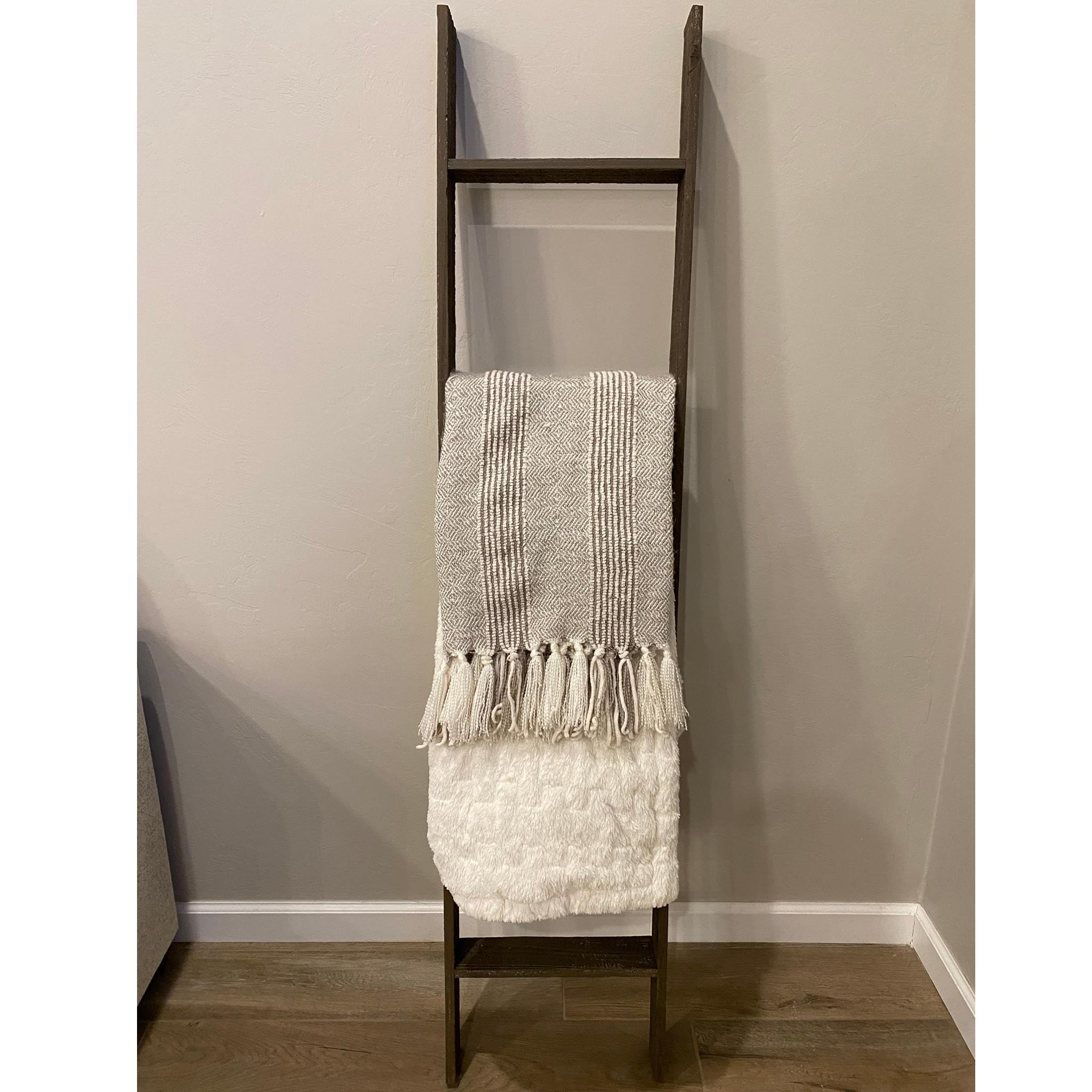 BarnwoodUSA Reclaimed Wood Bookcase Ladder (5 Foot, Brown) - Image 5