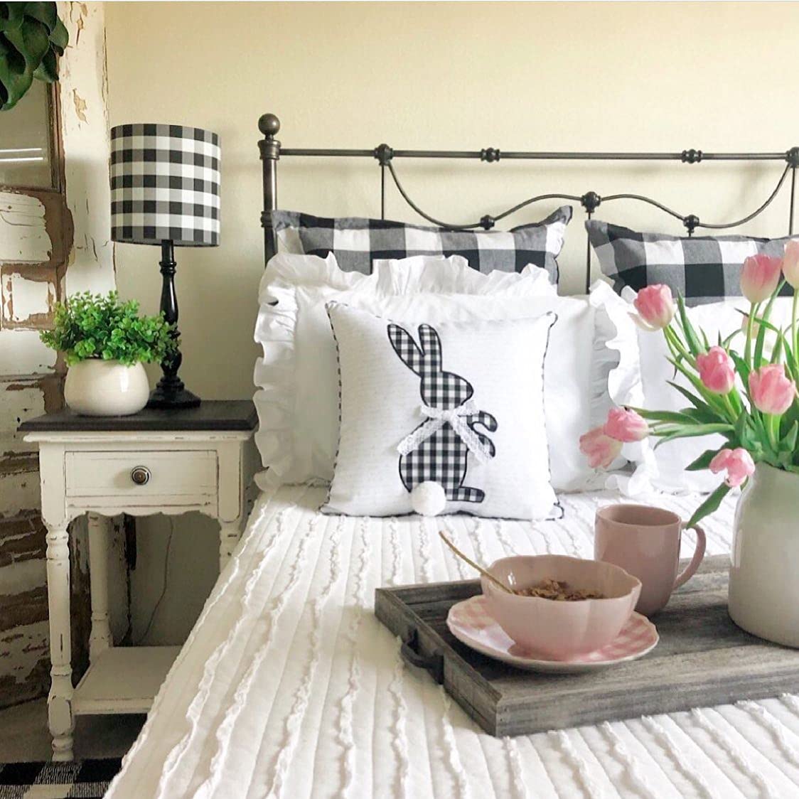 BARNWOODUSA Reclaimed Wood Decorative Tray Farmhouse Décor Recycled Wood Planks Rustic Breakfast Platter - Image 3