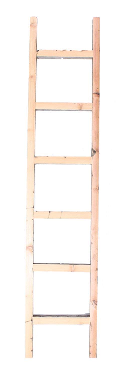 BarnwoodUSA Rustic Farmhouse Decorative Ladder - Our 6 ft Ladder can be Mounted Horizontally or Vertically and is Crafted from Upcycled Wood | No Assembly Required | Weathered Gray - Image 9