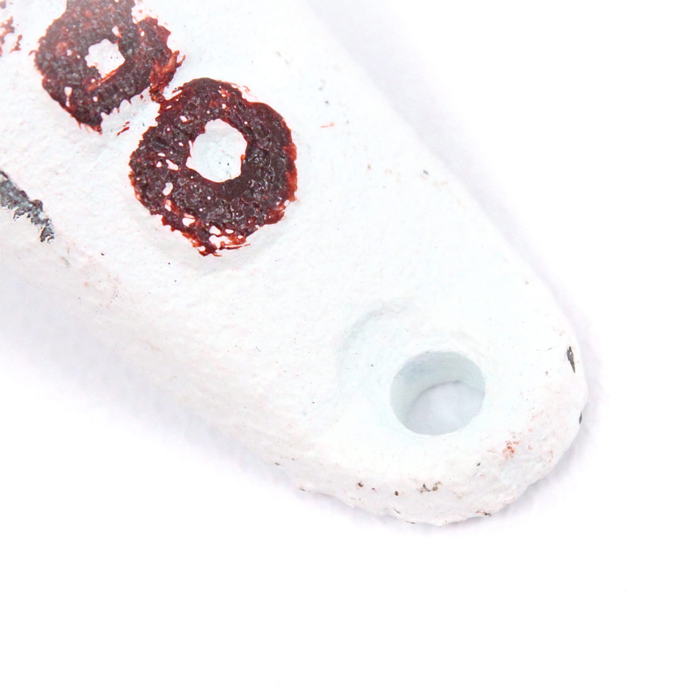 BarnwoodUSA Wall Mounted Bottle Opener, Rustic Farmhouse Cast Iron, Distressed White, Indoor/Outdoor Use, 4 Inch Length - Image 3