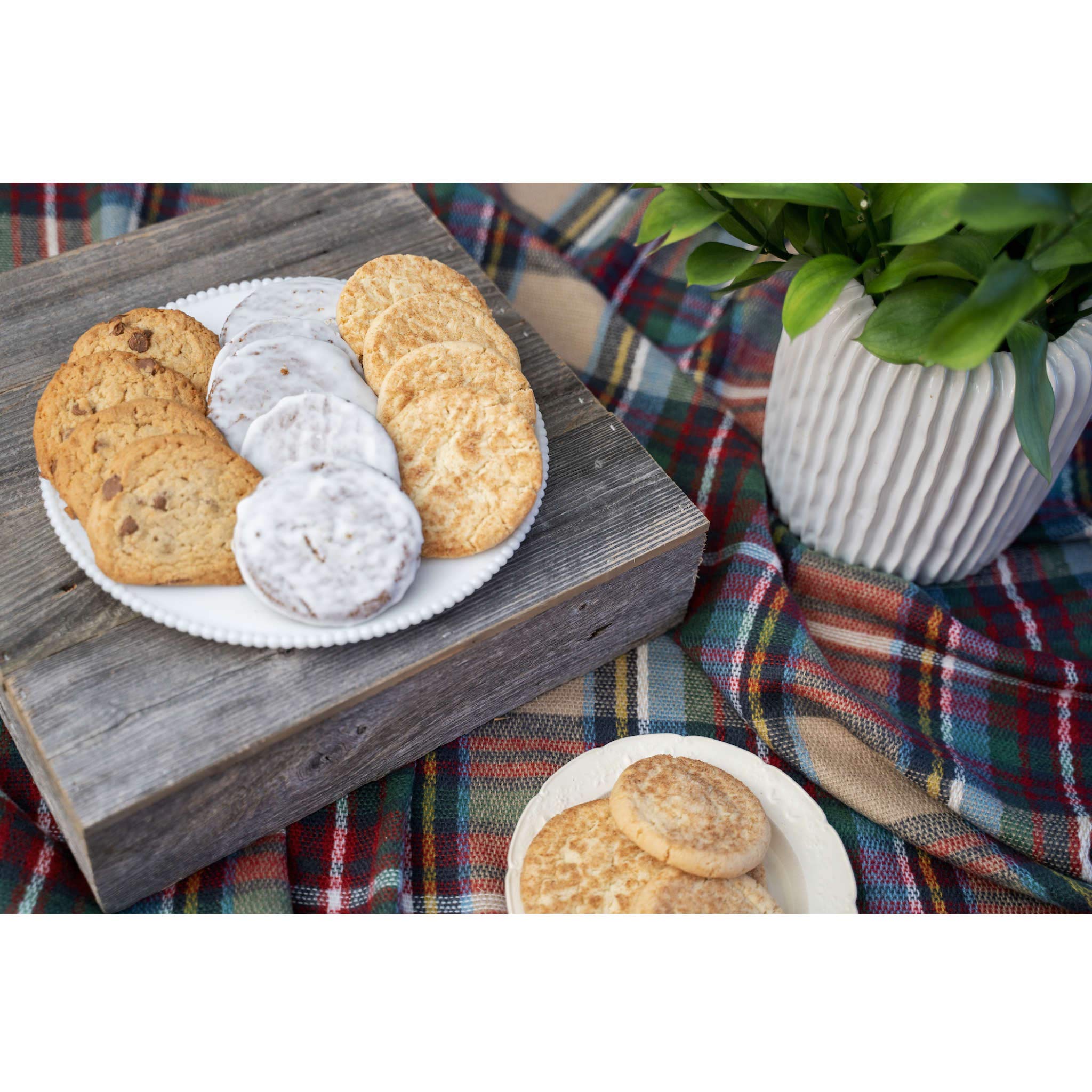 BARNWOODUSA Wood Cake Stand 15"x15" Weathered Gray Rustic Wooden Wedding Dessert Stand Vintage Sturdy 100% Reclaimed Wood - Image 3