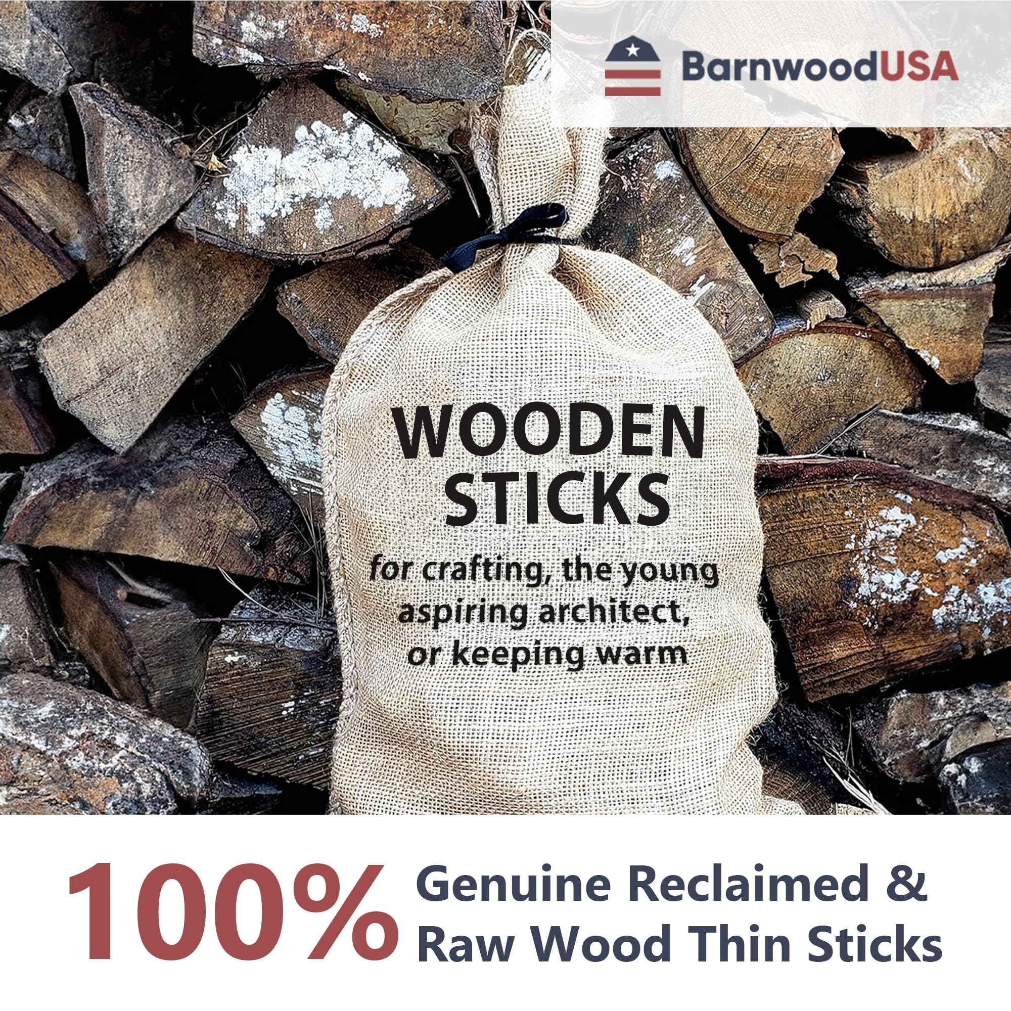 Scrap Wooden Stick Bundle (12” x 0.25”) – Reclaimed Wood Craft Sticks for DIY Ornaments, Home, or School Projects – 1 lb Thin Wooden Slats for Crafts - Image 5